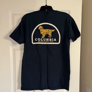Columbia Navy Blue Graphic T-Shirt